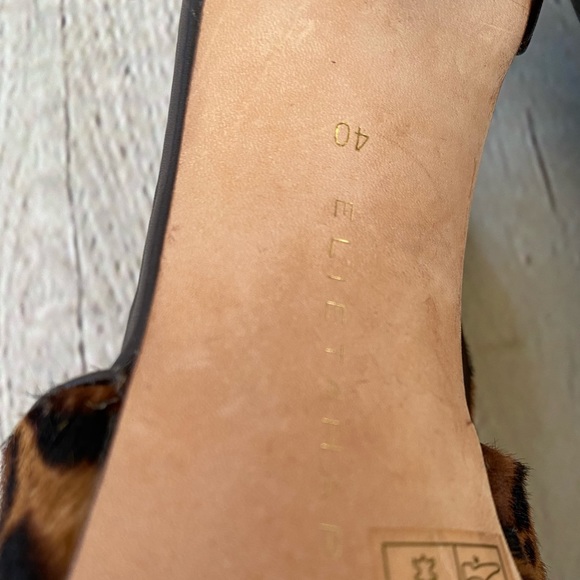 ELIE TAHARI Brown Calf Hair Leopard Print Heels - Picture 6 of 12